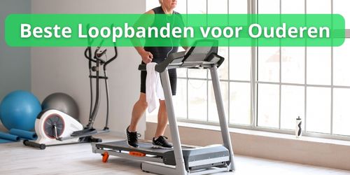 Oudere man op loopband