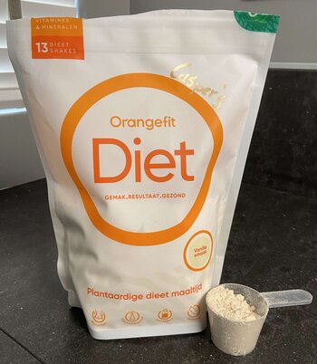 dieet shake van orangefit getest door fitvooralles