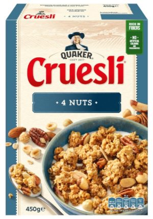 Quaker cruesli 4 nuts